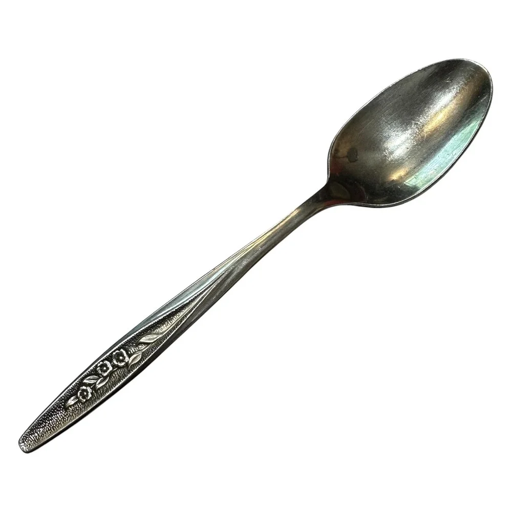 Superior Stainless USA Teaspoon Vintage‎ Floral Pattern Silverware Flatware